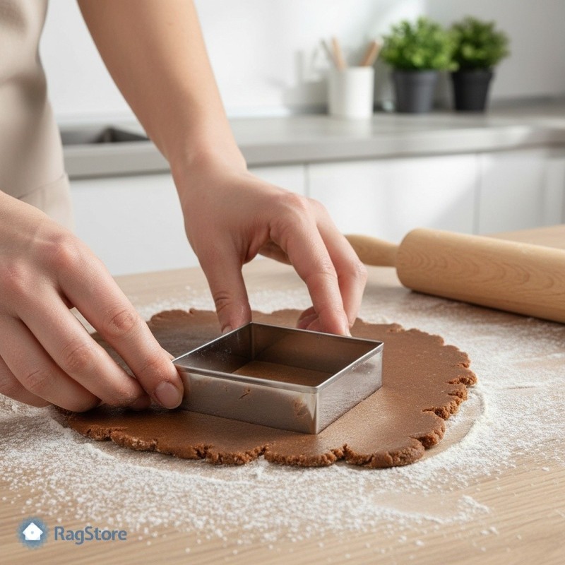 Taglia Biscotti Rombo Liscio 6x9 cm – Stampo Mostaccioli Medio