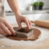 Taglia Biscotti Rombo Liscio 6x9 cm – Stampo Mostaccioli Medio