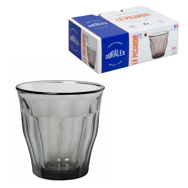Set 6 Bicchieri Duralex Picardie Grey 25 cl | Ragstore