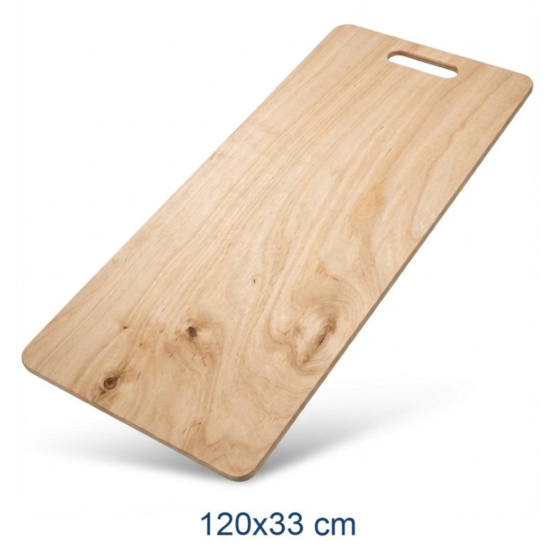 Pala per pizza a metro professionale rettangolare in legno di betulla dimensioni maxi 33x120 cm