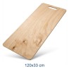 Pala per pizza a metro professionale rettangolare in legno di betulla dimensioni maxi 33x120 cm