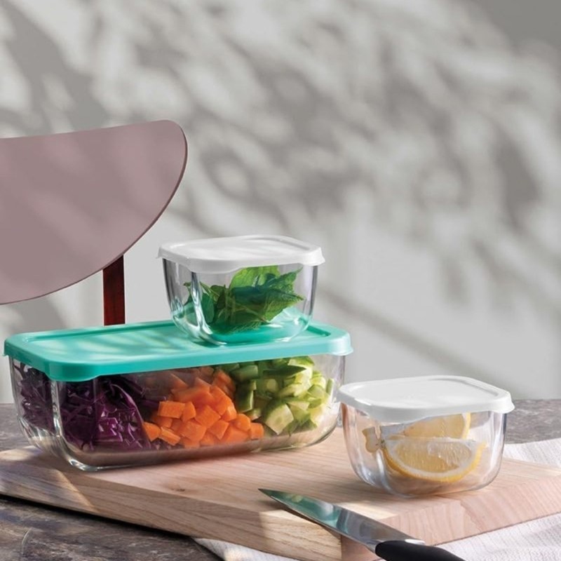 Set 3 Contenitori Vetro con Coperchio – Combo Ermetico | Ragstore