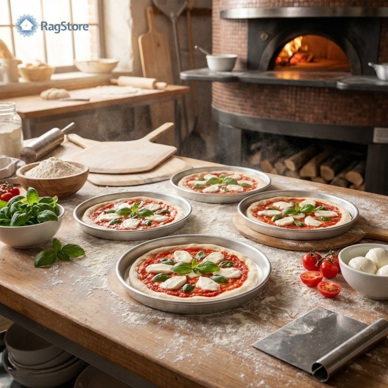 Teglia Pizza Alluminio Rotonda Ø 16 cm – Pizza Individuale | Ragstore