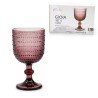 Set 6 calici Gioia in pasta di vetro colorata Rosa da 350 ml - CasaMilano