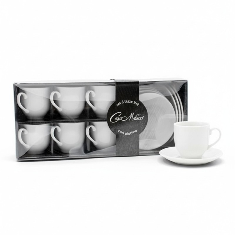 Set Tazze da Tè in Porcellana 6 Pz Essenza | Ragstore