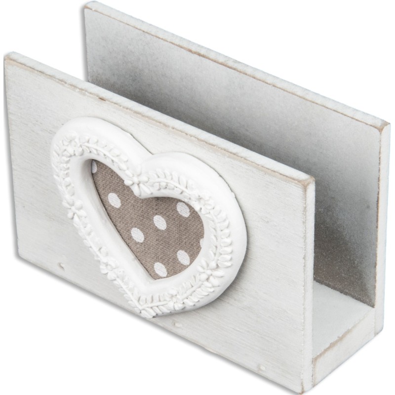 PORTATOVAGLIOLI LEGNO SHABBY CHIC CM 12x5x8 LOVI