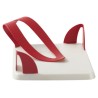 PORTATOVAGLIOLI PLASTICA TULIPANO CM 19,4x19,4x8,5 ROSSO