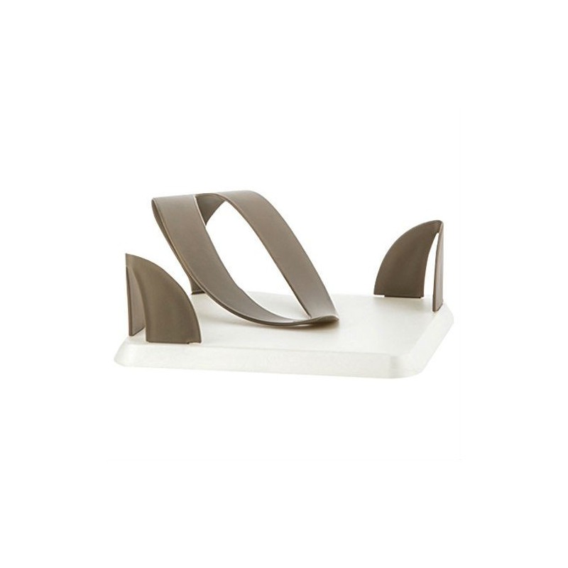 PORTATOVAGLIOLI PLASTICA TULIPANO CM 19,4x19,4x8,5 TORTORA