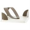 PORTATOVAGLIOLI PLASTICA TULIPANO CM 19,4x19,4x8,5 TORTORA