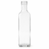 Bottiglia vetro quadrata Marasca trasparente da 250 ml - Rag Store