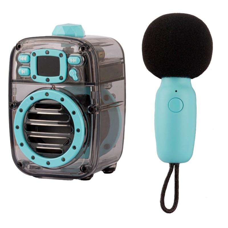 Altoparlante Karaoke JoyVox Blu con Microfono – Audio Kids | Ragstore
