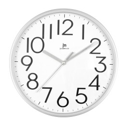 OROLOGIO DA PARETE PLASTICA MOVIMENTO CONTINUO ARGENTO