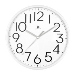 OROLOGIO DA PARETE PLASTICA MOVIMENTO CONTINUO BIANCO