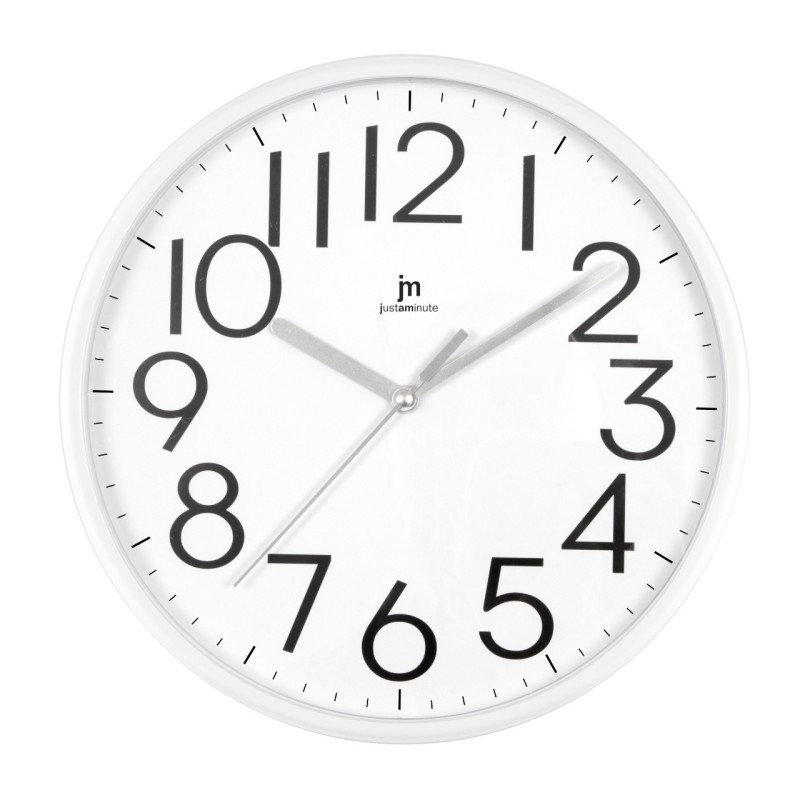 OROLOGIO DA PARETE PLASTICA MOVIMENTO CONTINUO BIANCO