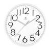 OROLOGIO DA PARETE PLASTICA MOVIMENTO CONTINUO BIANCO