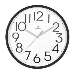 OROLOGIO DA PARETE PLASTICA MOVIMENTO CONTINUO NERO