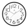 OROLOGIO DA PARETE PLASTICA MOVIMENTO CONTINUO NERO