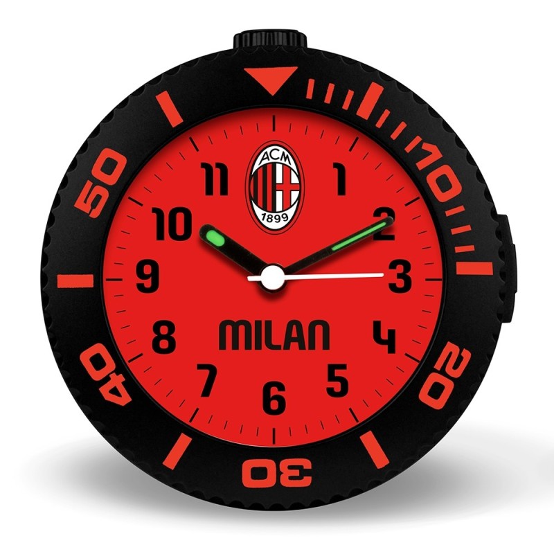 SVEGLIA QUARZO MOVIMENTO SINCRO SQUADRA MILAN