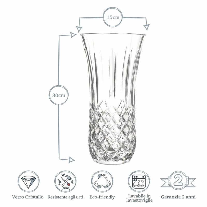 Dimensioni vaso in vetro Opera porta fiori