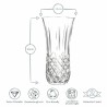 Dimensioni vaso in vetro Opera porta fiori