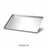 Teglia pizza rettangola in alluminio professionale cm 65x45x3