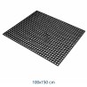 Tappeto zerbino in gomma kompos da esterno anti urto cm 100 x 150 nero