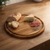 Tagliere rotondo da 25 cm per affettati e formaggi