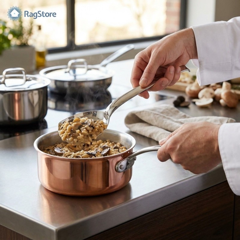 Cucchiaio per impiattare risotti e pasta da ristorante