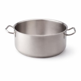 Casseruola inox bassa 36 cm con fondo induzione