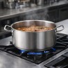 Casseruola professionale bassa in acciaio inox per ristoranti da 40 cm