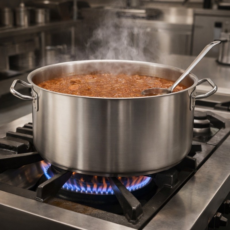 Casseruola inox da 45 cm per ristoranti - cottura sughi