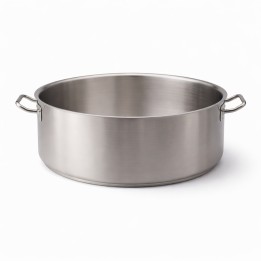 Casseruola acciaio inox bassa professionale da 50 cm