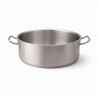 Casseruola acciaio inox bassa da 28 cm con fondo induzione