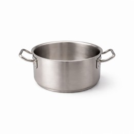 Casseruola bassa in acciaio inox per induzione - diametro 20 cm