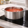 casseruola in acciaio inox per cotture lunghe per piani induzione