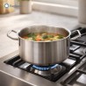 Casseruola Bassa Acciaio Inox 18/10 Ø 20 cm Induzione | Ragstore