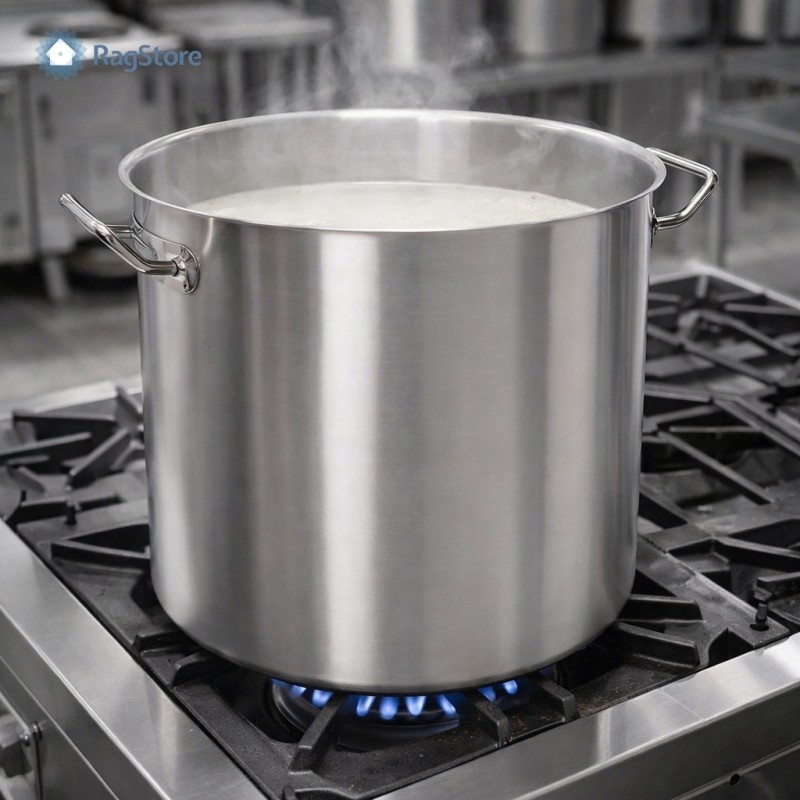 Pentola in acciaio inox per cottura fino a 100 lt di latte