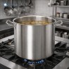 Pentola in acciaio inox da 32 cm con triplo fondo per ristorante