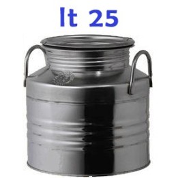BIDONE OLIO INOX 4F LT 25