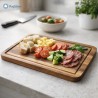 Tagliere Legno di Acacia 33×24 cm con Scanalatura | RagStore