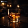 Bicchiere in vetro da whisky modello Grande Rock 185 ml