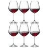 Set 6 calici Divino da vino rosso Bormioli Rocco in vetro trasparente capacità 53 cl