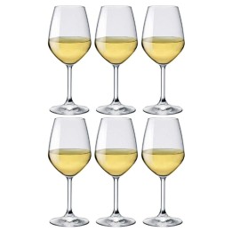 Set 6 calici Divino Bormioli Rocco da vino bianco in vetro trasparente capacità 44,5 cl