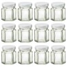 Kit 12 Barattoli Esagonali 45 ml con Tappo Bianco | RagStore