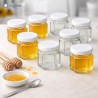 Kit 12 Barattoli Esagonali 45 ml con Tappo Bianco | RagStore