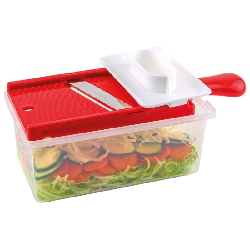 Affettaverdure Mandolina Rigamonti Sveltafetta con Contenitore | Utensili Cucina