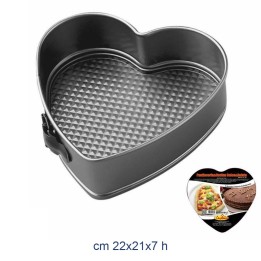 Teglia Cuore con Cerniera 22x21 cm - Stampi Dolci | RagStore
