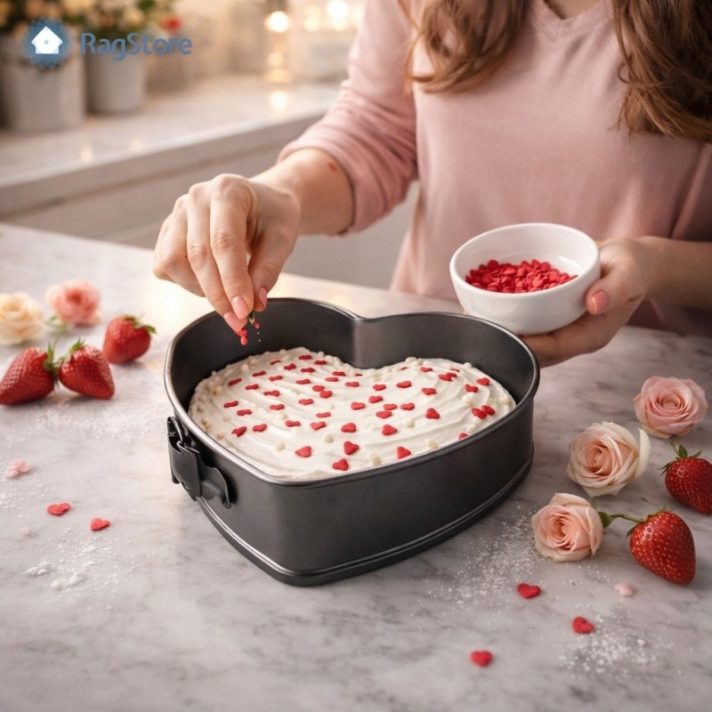 Teglia Cuore con Cerniera 22x21 cm - Stampi Dolci | RagStore