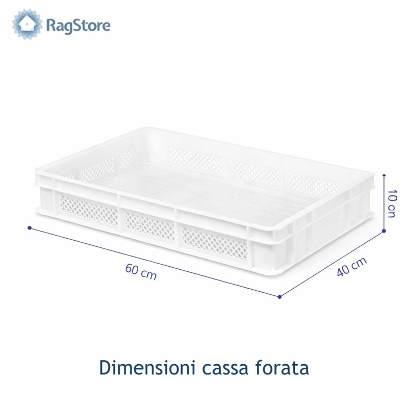 Cassa Forata Sovrapponibile 18 Lt 60x40x10 - Casse Alimentari | RagStore