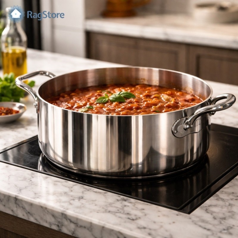 Casseruola Bassa Aluinox 1907 cm 28 - Pentole Agnelli | RagStore